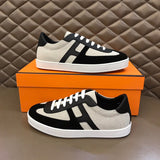 Hermès Beige Low-Top Sneakers - Detail Shot of Craftsmanship