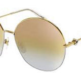 Close-up detail view of Cartier unisex sunglasses