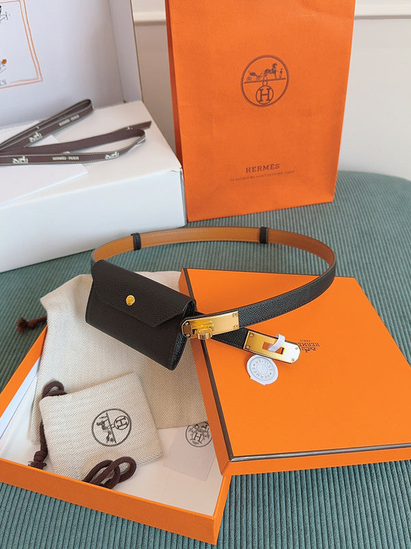Side view of smart structured handbag