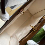 Side profile of refined polished women's handbag – women's designer-style accessory