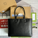 Front view of premium classic women's handbag – women's statement bag