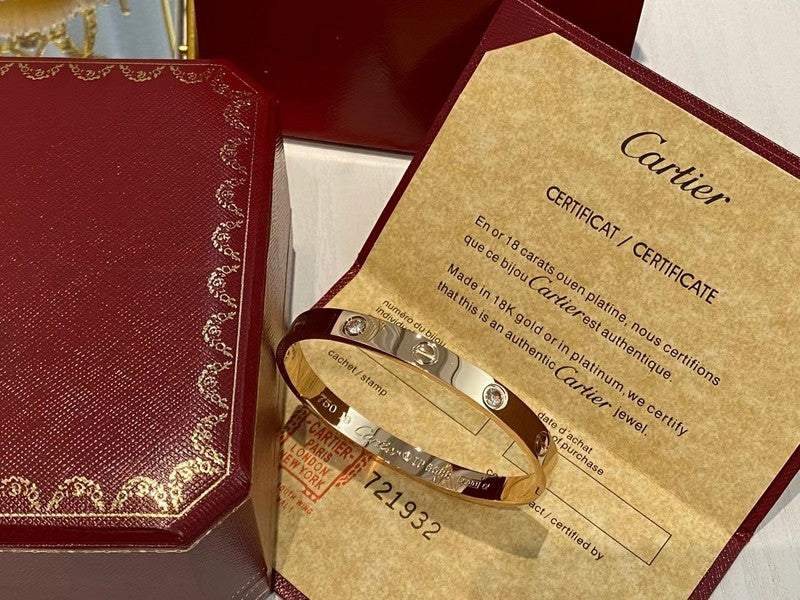 Angled view of Cartier unisex jewelry piece