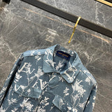 Full styled look of Louis Vuitton luxury clothing with label-forward styling