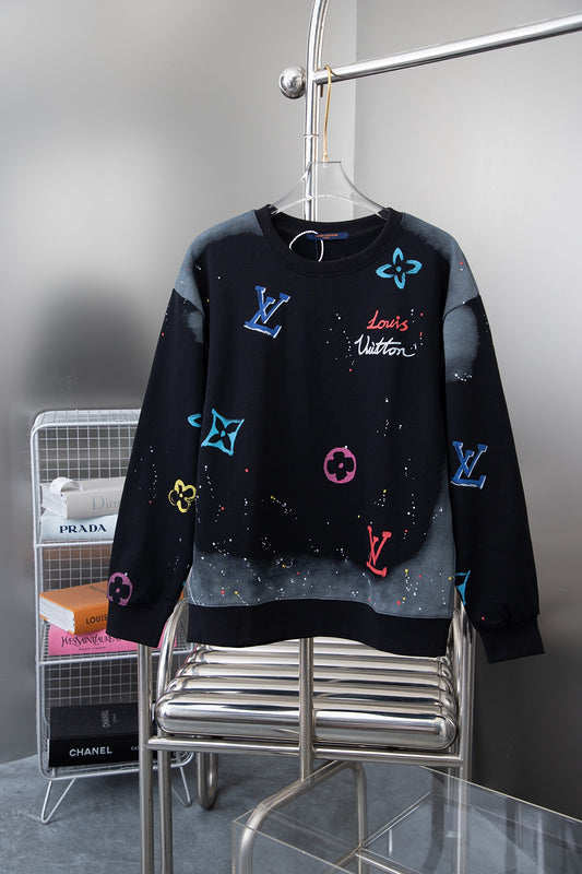 Front view of Louis Vuitton luxury clothing with streetwear-inspired cut