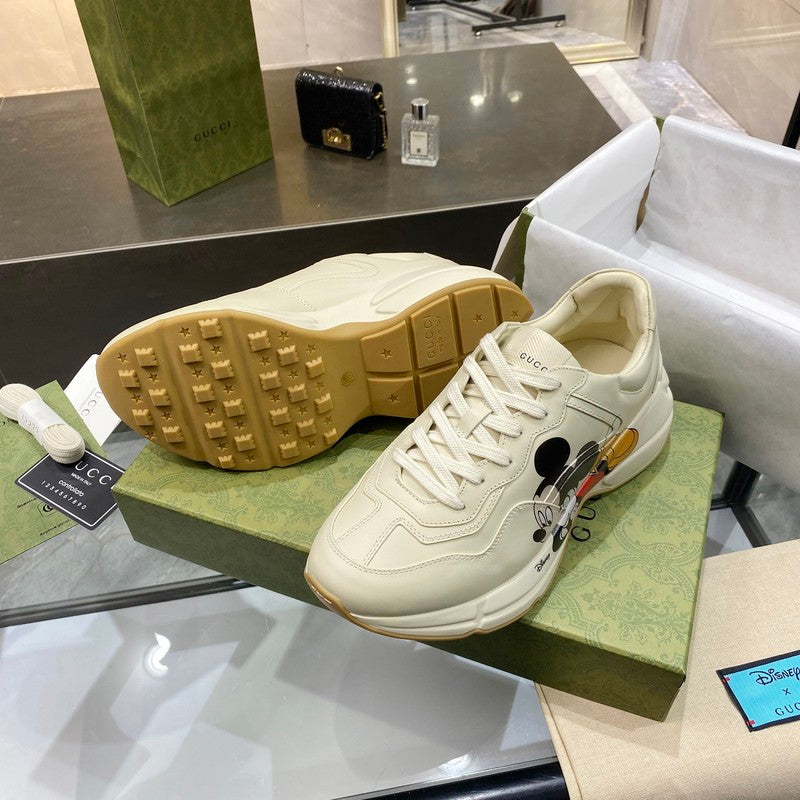 Gucci muted earth tones luxury sneakers view 6 heritage-inspired look