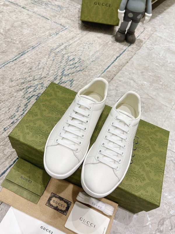 Gucci crisp white luxury sneakers view 8 everyday casual design