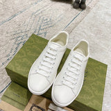 Gucci crisp white luxury sneakers view 8 everyday casual design