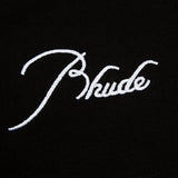 Full styled look of Rhude luxury clothing with contemporary cut