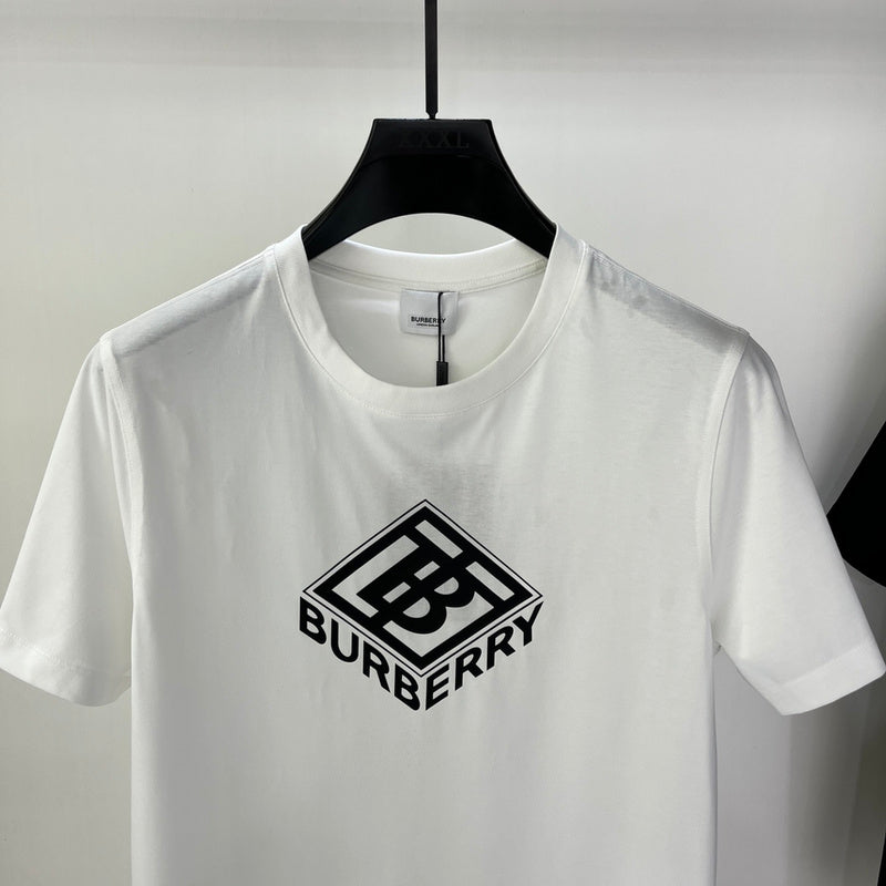 Close-up of Burberry t-shirt craftsmanship