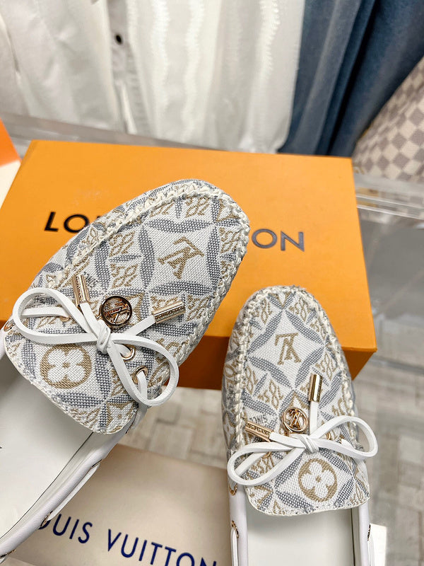 Louis Vuitton Black Classic Ballet Flats - Sole Detail View