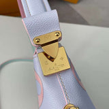 Handle and strap detail of signature statement women's handbag – women's designer-style accessory