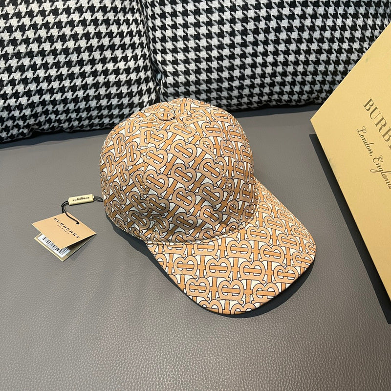 Close-up detail view of Burberry unisex cap