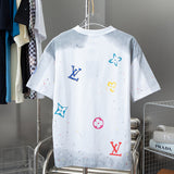 Side profile of Louis Vuitton cotton t-shirt with monogram-inspired silhouette