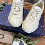 Gucci bold contrast luxury sneakers view 7 sleek tonal finish