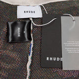 Front view of Rhude luxury clothing with tailored silhouette