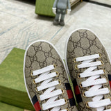 Gucci neutral cream luxury sneakers view 4 sleek tonal finish
