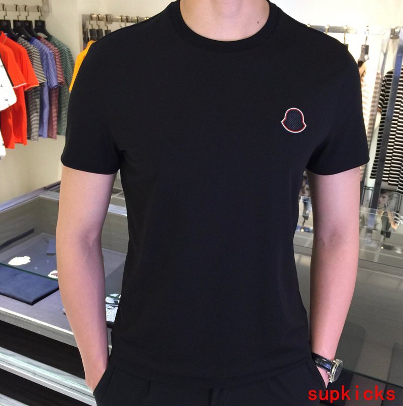 Side profile of Moncler luxury clothing with contemporary cut