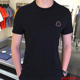 Side profile of Moncler luxury clothing with contemporary cut