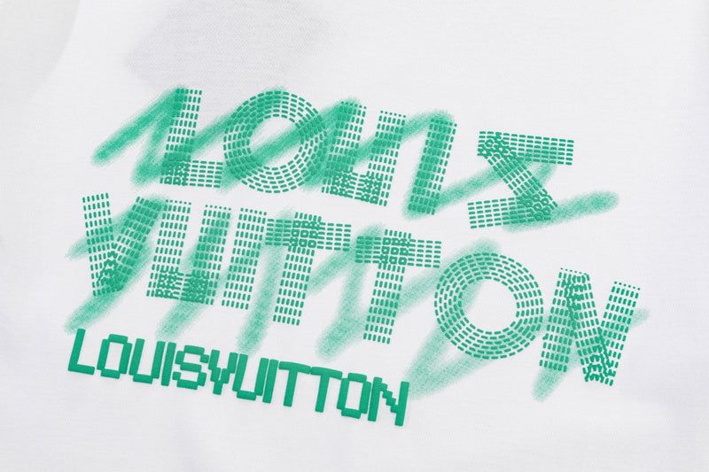 Flat lay presentation of Louis Vuitton cotton t-shirt with contemporary cut