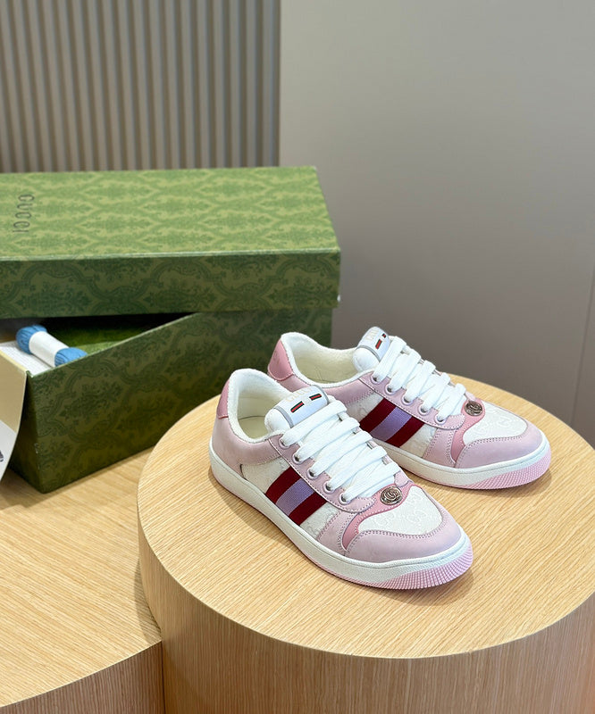 Gucci muted earth tones luxury sneakers view 6 everyday casual design