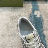 Gucci neutral cream luxury sneakers view 4 signature lace-up style
