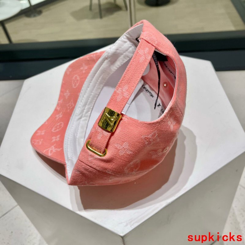 Close-up detail view of Louis Vuitton unisex cap