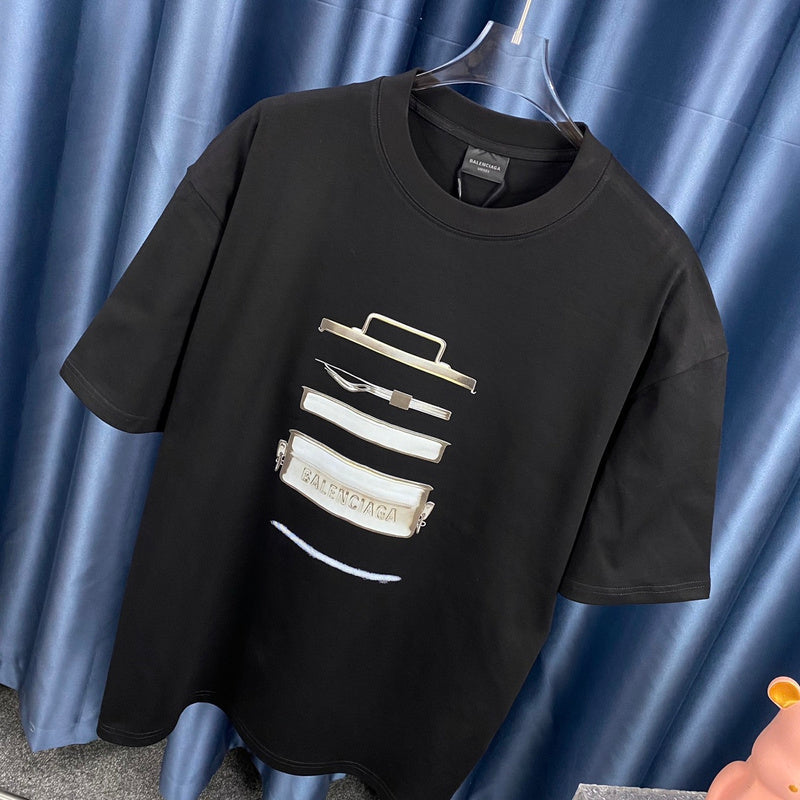 Balenciaga t-shirt detail view — premium authentic designer style