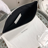 Interior view of modern refined women's handbag – women's statement bag