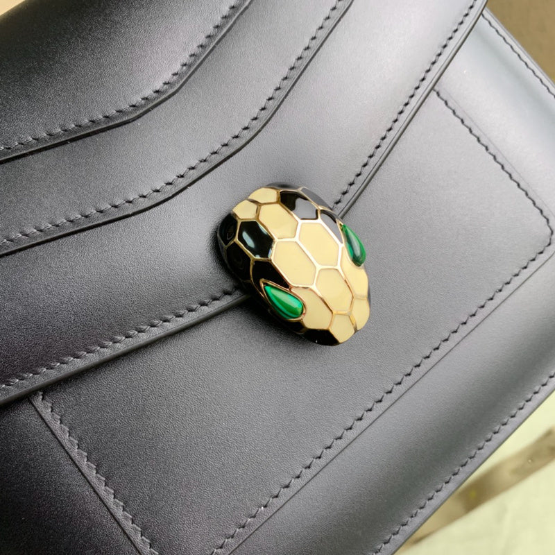 Bold Faux Leather Handbag - Polished Finish | Women's Statement Accessory #1693 - styled full view (image 7) of designer-inspired handbag
