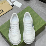 Gucci fresh white-and-black luxury sneakers view 8 breathable knit upper
