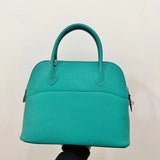 Sleek bag shown from front angle