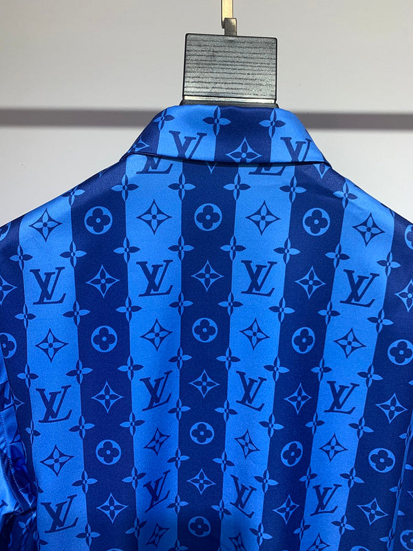 Front view of Louis Vuitton cotton t-shirt with signature branding