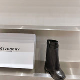 Givenchy Tan Ankle Boots - Heel Detail View