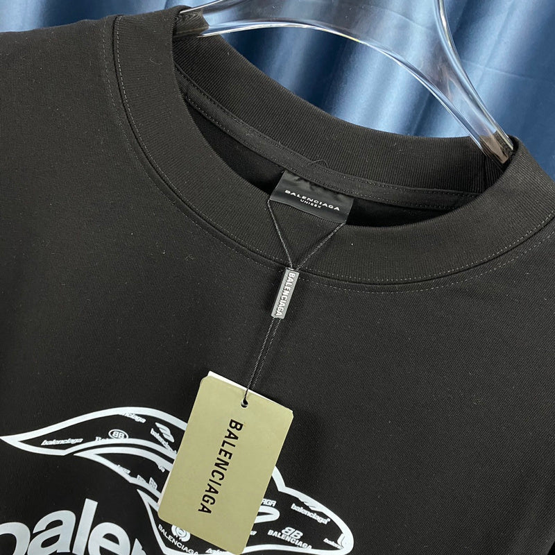 Balenciaga t-shirt back view — premium authentic designer style