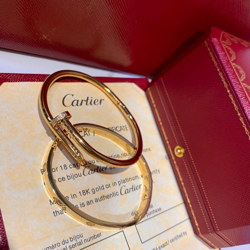 Side view of Cartier unisex jewelry piece