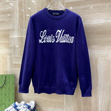Front view of Louis Vuitton luxury clothing with runway-inspired design