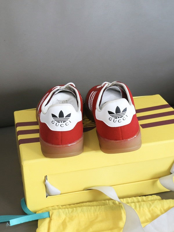 Gucci two-tone luxury sneakers view 4 sleek tonal finish