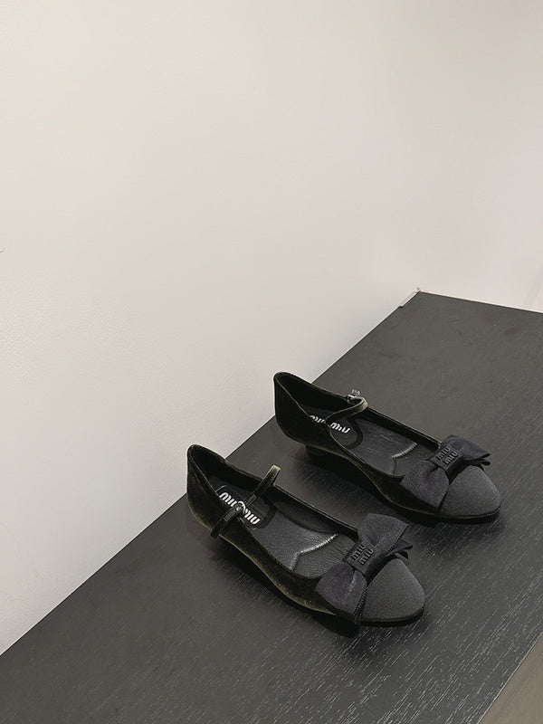 Close-up of Miu Miu shoes craftsmanship