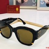 Close-up detail view of Cartier unisex sunglasses