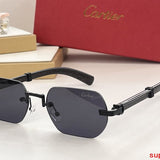 Angled view of Cartier unisex sunglasses