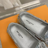 Louis Vuitton White Low-Top Sneakers - Heel Detail View