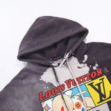Front view of Louis Vuitton luxury clothing with everyday silhouette