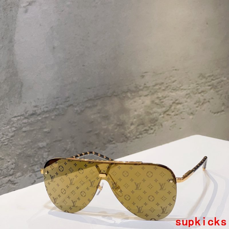 Side view of Louis Vuitton unisex sunglasses