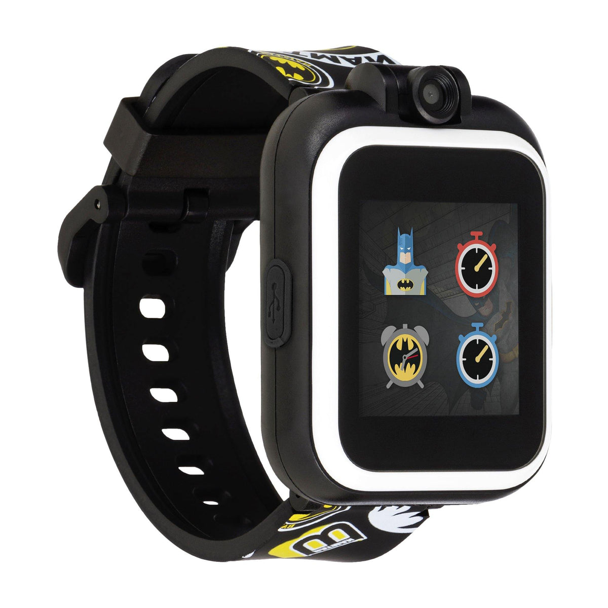 Full view of Batman Smartwatch unisex white watch