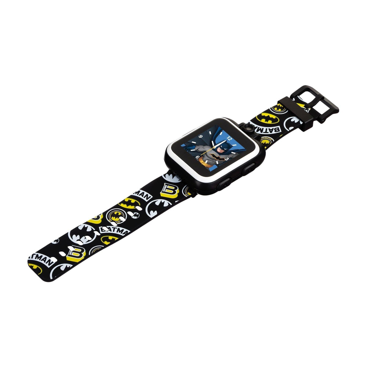 Side view of Batman Smartwatch unisex white watch