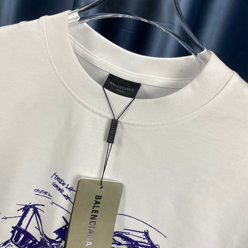 Balenciaga t-shirt back view — premium authentic designer style