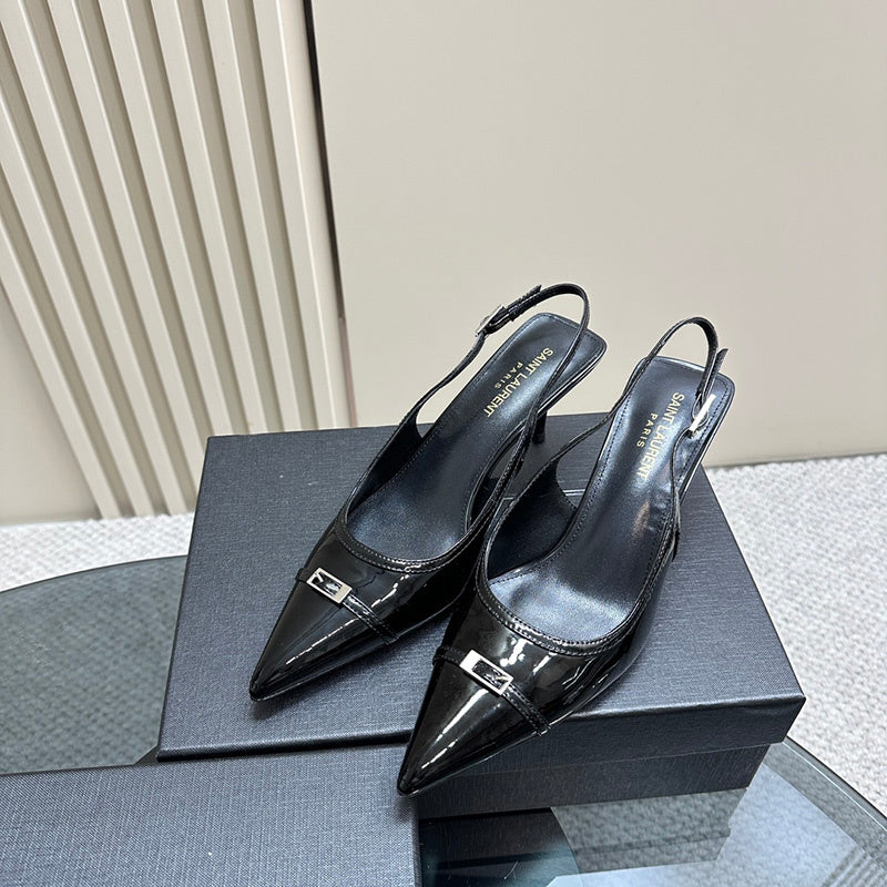 Saint Laurent luxury shoes close-up — premium authentic designer style
