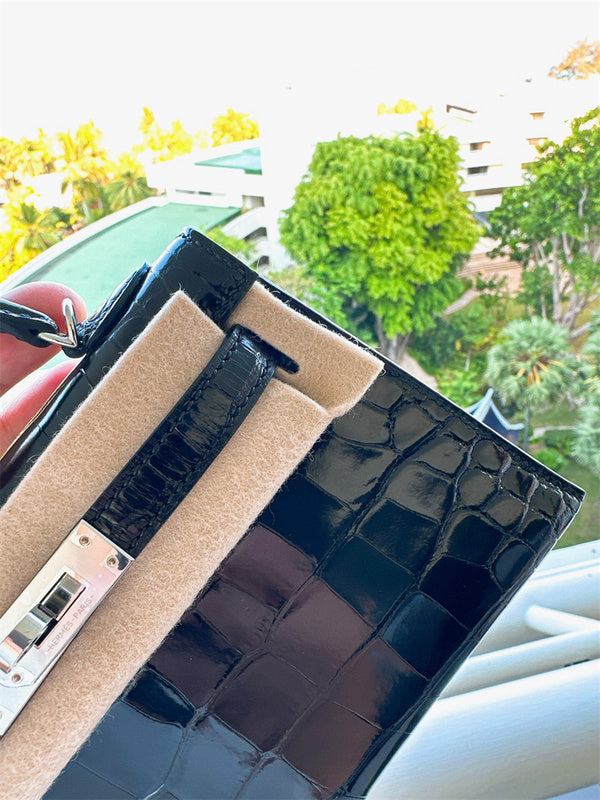 Close-up detail of curated bag design