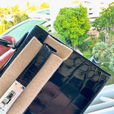 Close-up detail of curated bag design