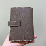 Side view of modernist structured handbag
